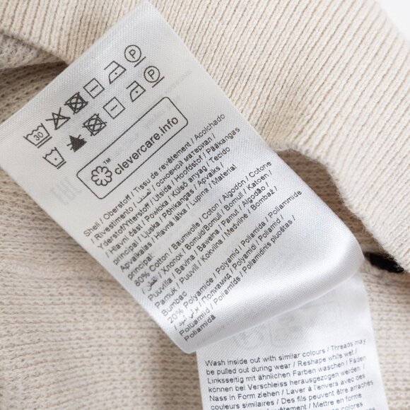 Matinique Malagoon Crewneck Sweater Mens Medium Oyster Gray Melange Cotton Cream - Picture 14 of 15